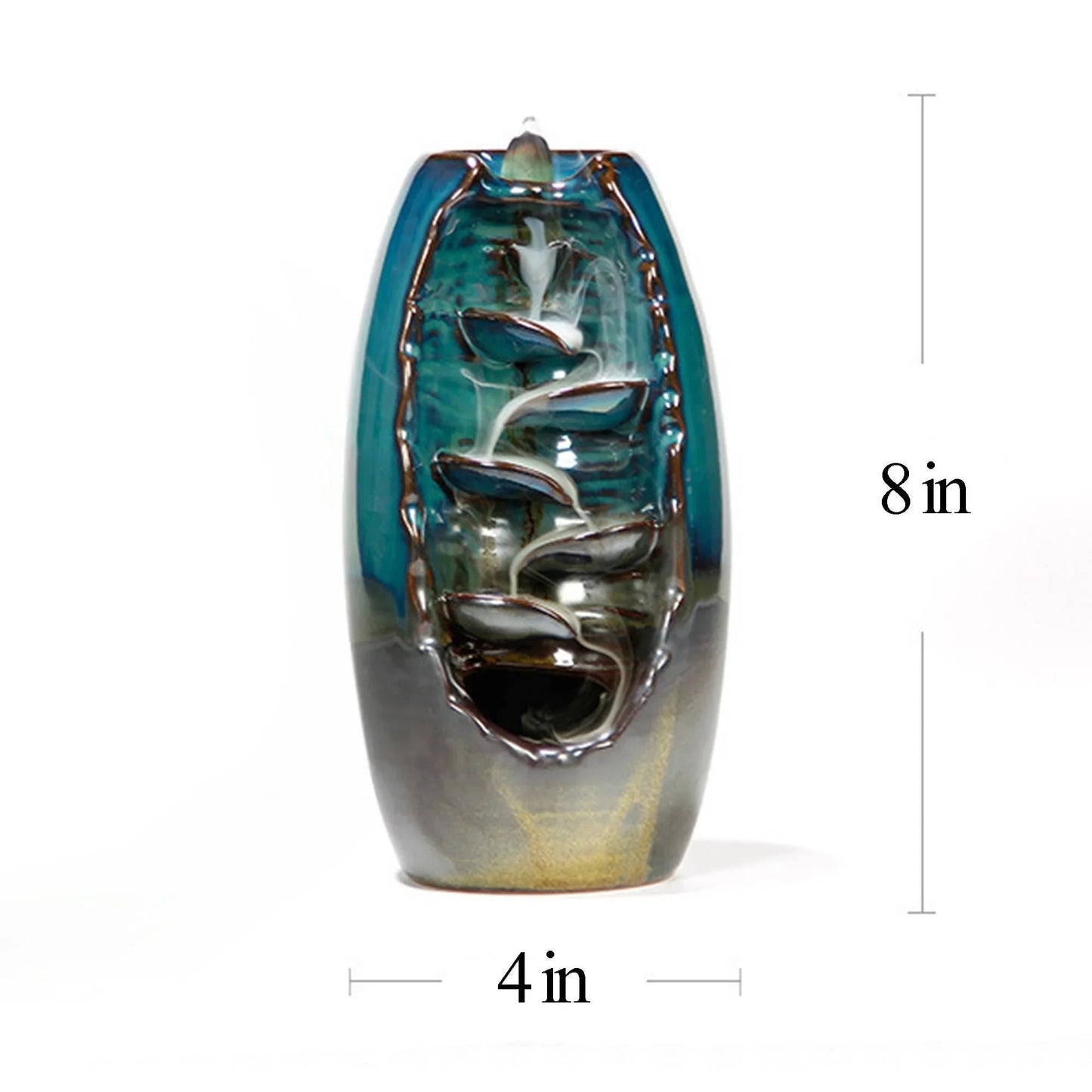 Ceramic Backflow Burner: Serpent Falls