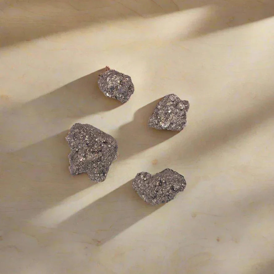 2 oz Raw Pyrite Stone Bags