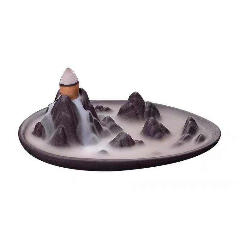 Ceramic Backflow Burner: Mountain Peak w/100 Cones
