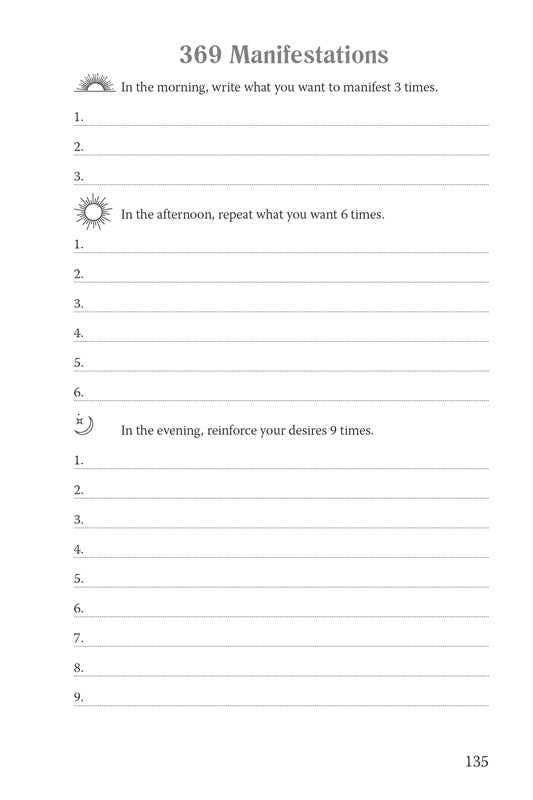 369 Manifestation Journal