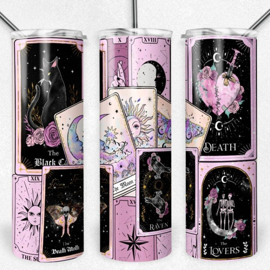 Pink Tarot Tumbler
