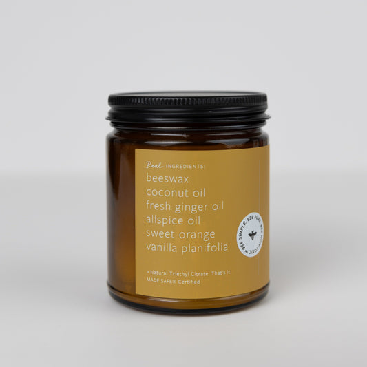 Ginger Chai Essential Oil Candle – Cozy, Non-Toxic Fall Scent