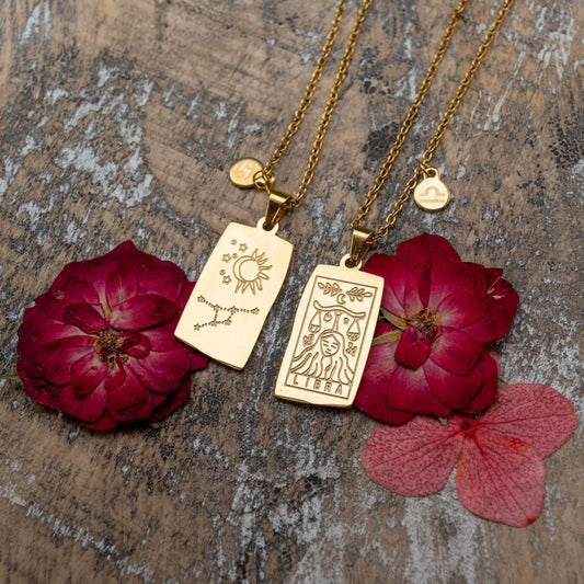 Zodiac Tarot-Card Necklace
