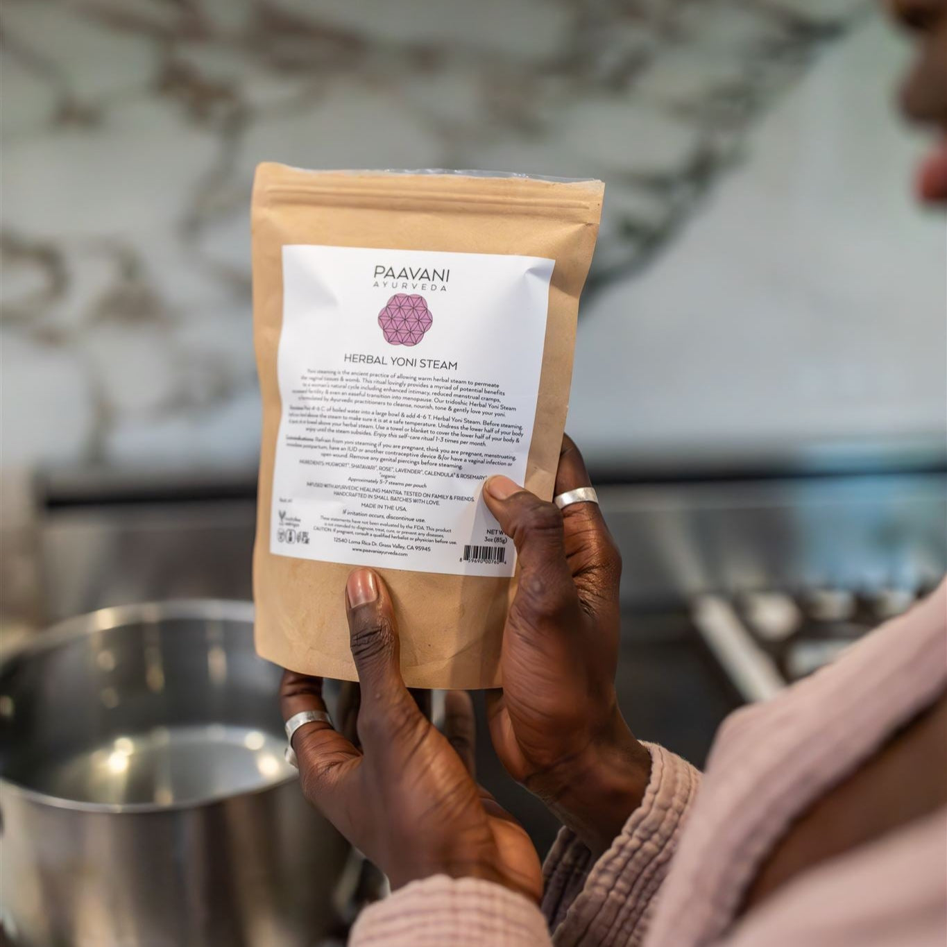 Herbal Yoni Steam – Ayurvedic Blend for Hormonal Balance + Womb Wellness