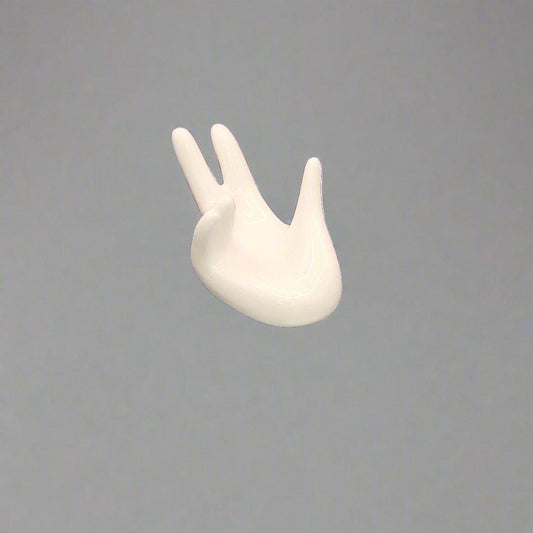 Ceramic Hand Crystal & Sphere Stand