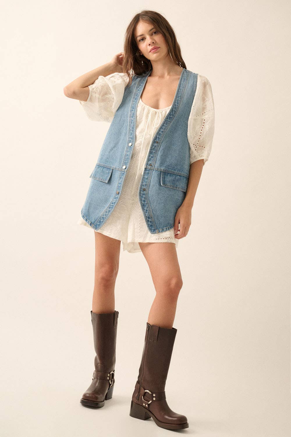 Tate Denim Vest