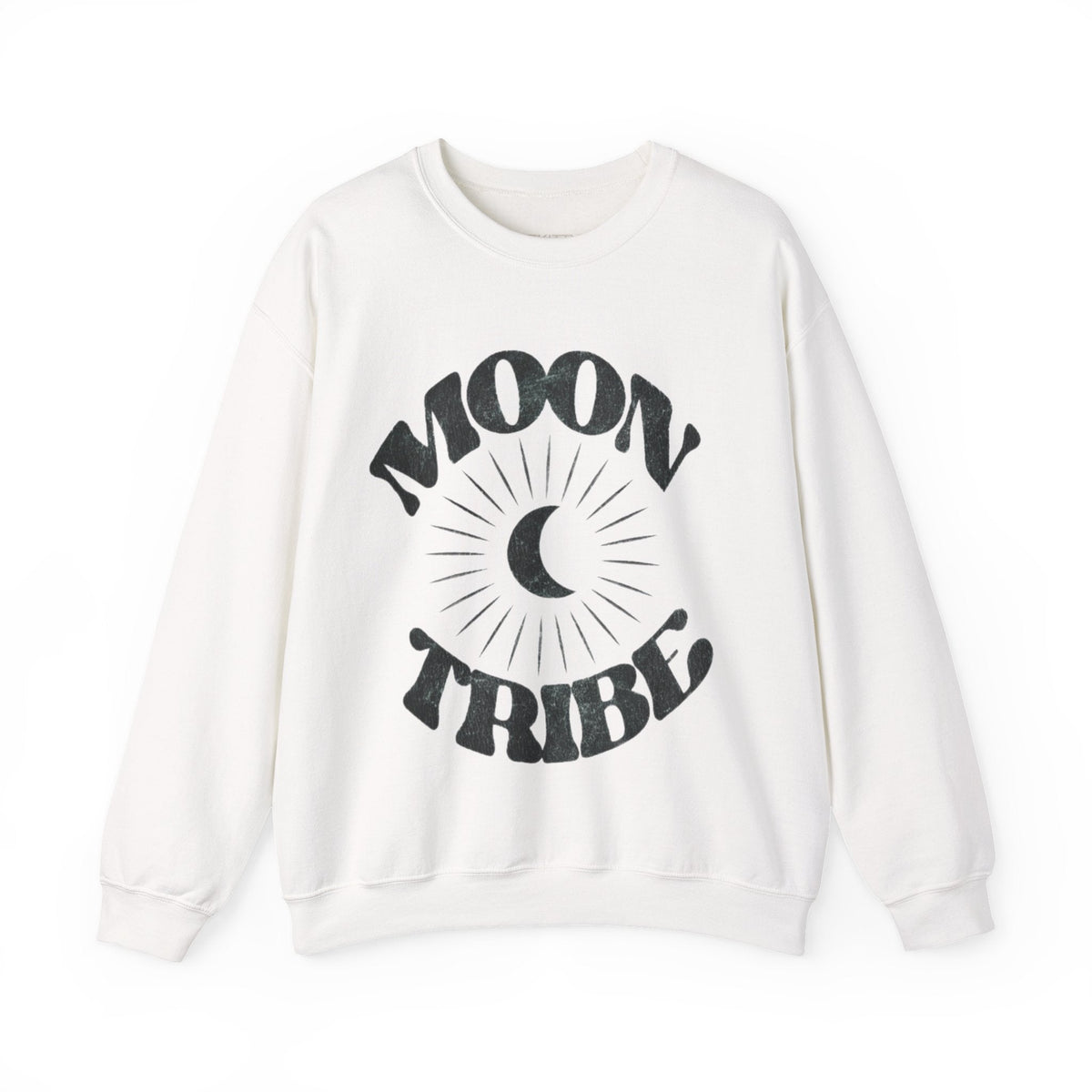Moon Tribe Crewneck Sweatshirt | Sand, White & Sport Grey