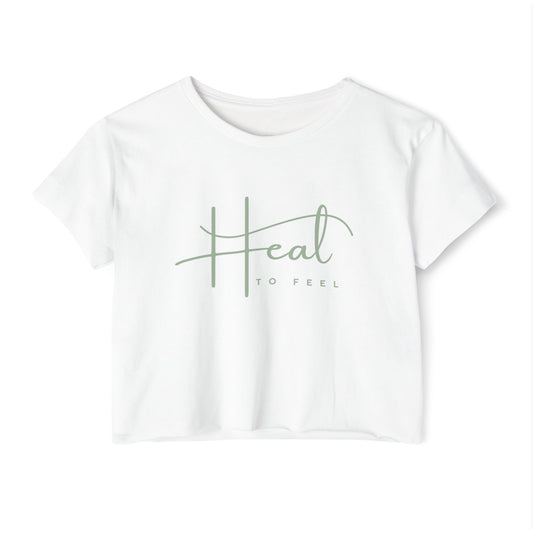 Women's Festival Crop Top | Healing Vibes Tee | Relaxed Summer Outfit | Music Festival Apparel | Gift for Free Spirits, Eco-Friendly [...]