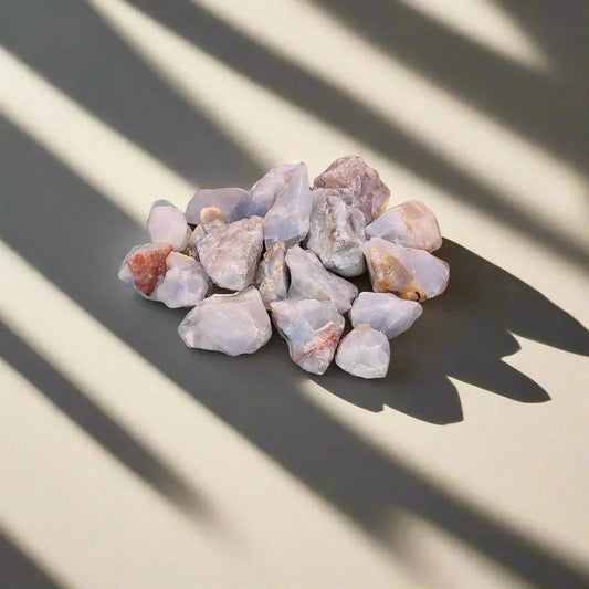 2 oz Raw Blue Calcite Stone Bags