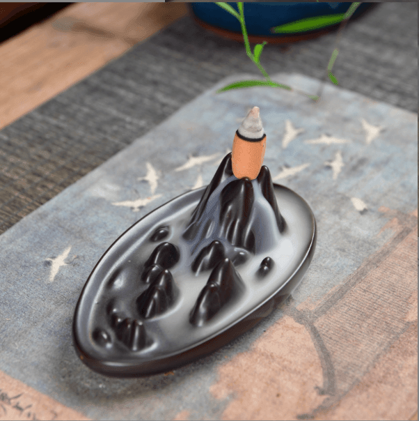 Ceramic Backflow Burner: Mountain Peak w/100 Cones