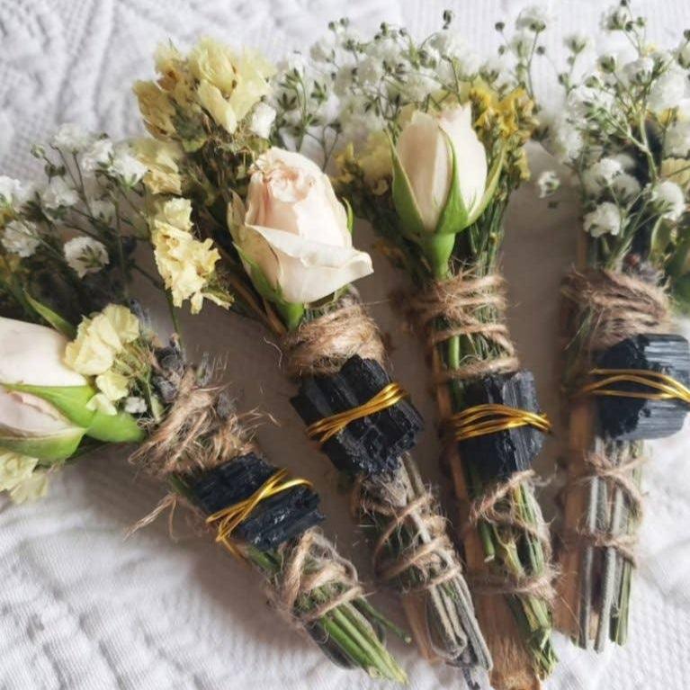 Black Tourmaline - Confidence & Love Protection Smudge Stick