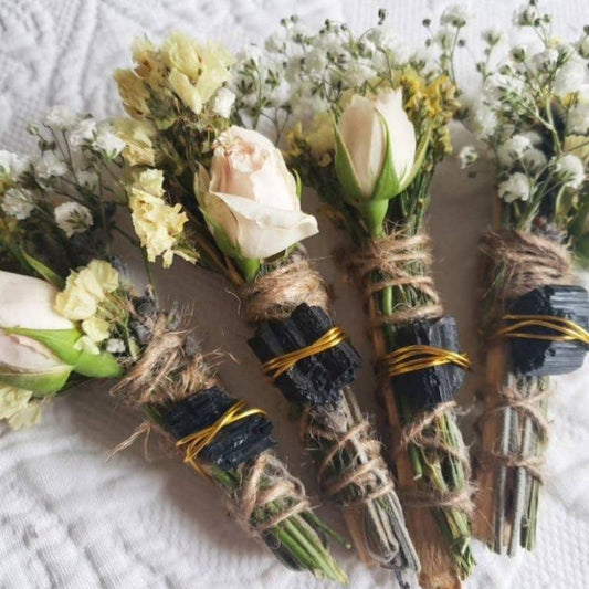 Black Tourmaline - Confidence & Love Protection Smudge Stick