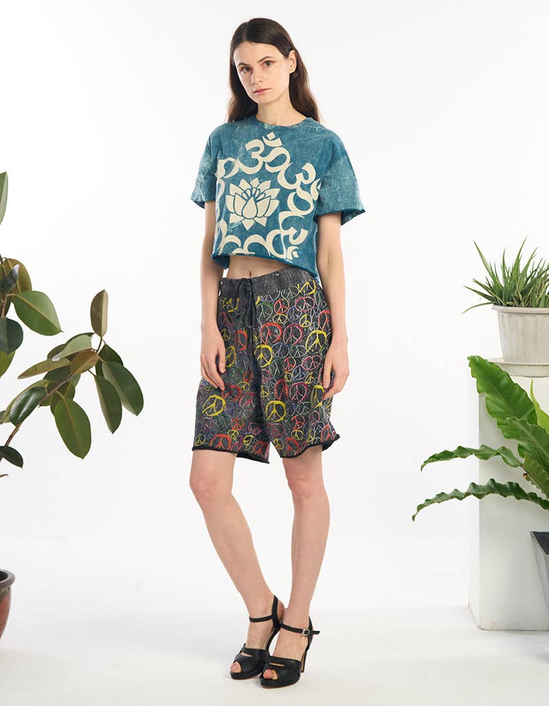 Lotus Mineral Wash Crop Top