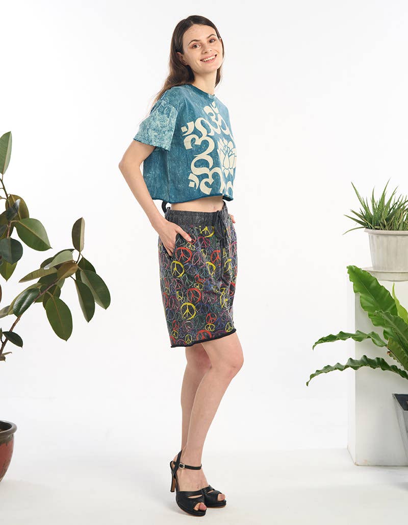 Lotus Mineral Wash Crop Top