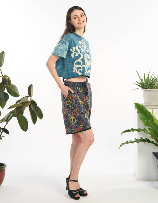 Lotus Mineral Wash Crop Top