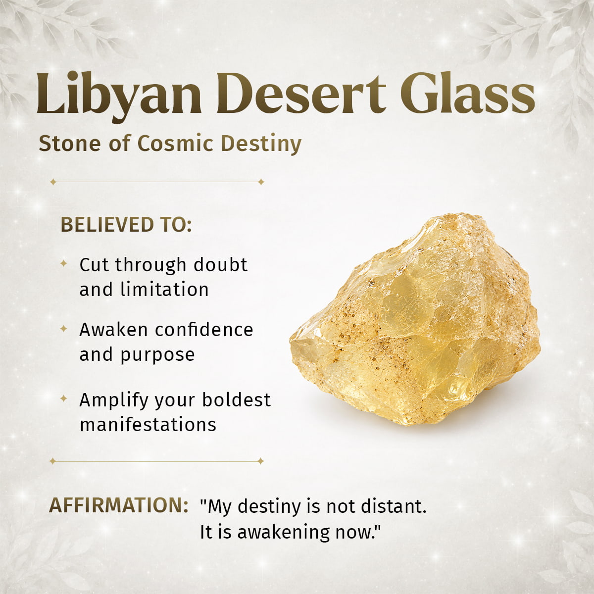 Libyan Desert Glass & Citrine Pendant
