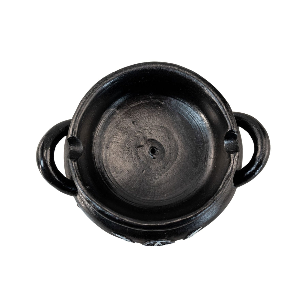 Matte Black Cauldron Incense Holder