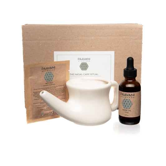 Ayurvedic Nasal Ritual Kit – Neti & Nasya for Sinus + Mind Clarity