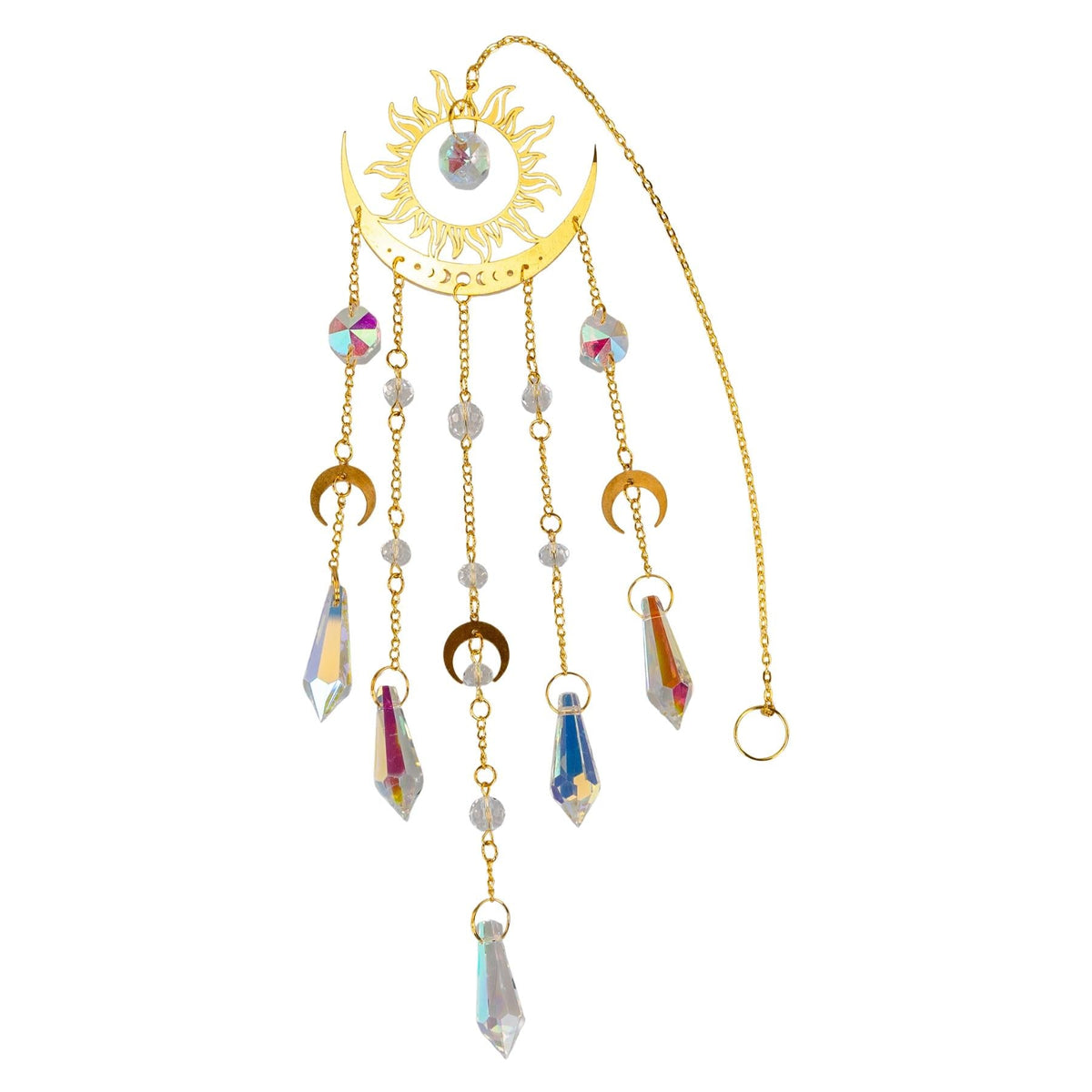 Sun & Moon Crystal Suncatcher