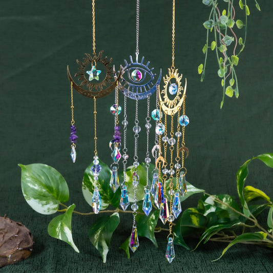 Sun & Moon Crystal Suncatcher