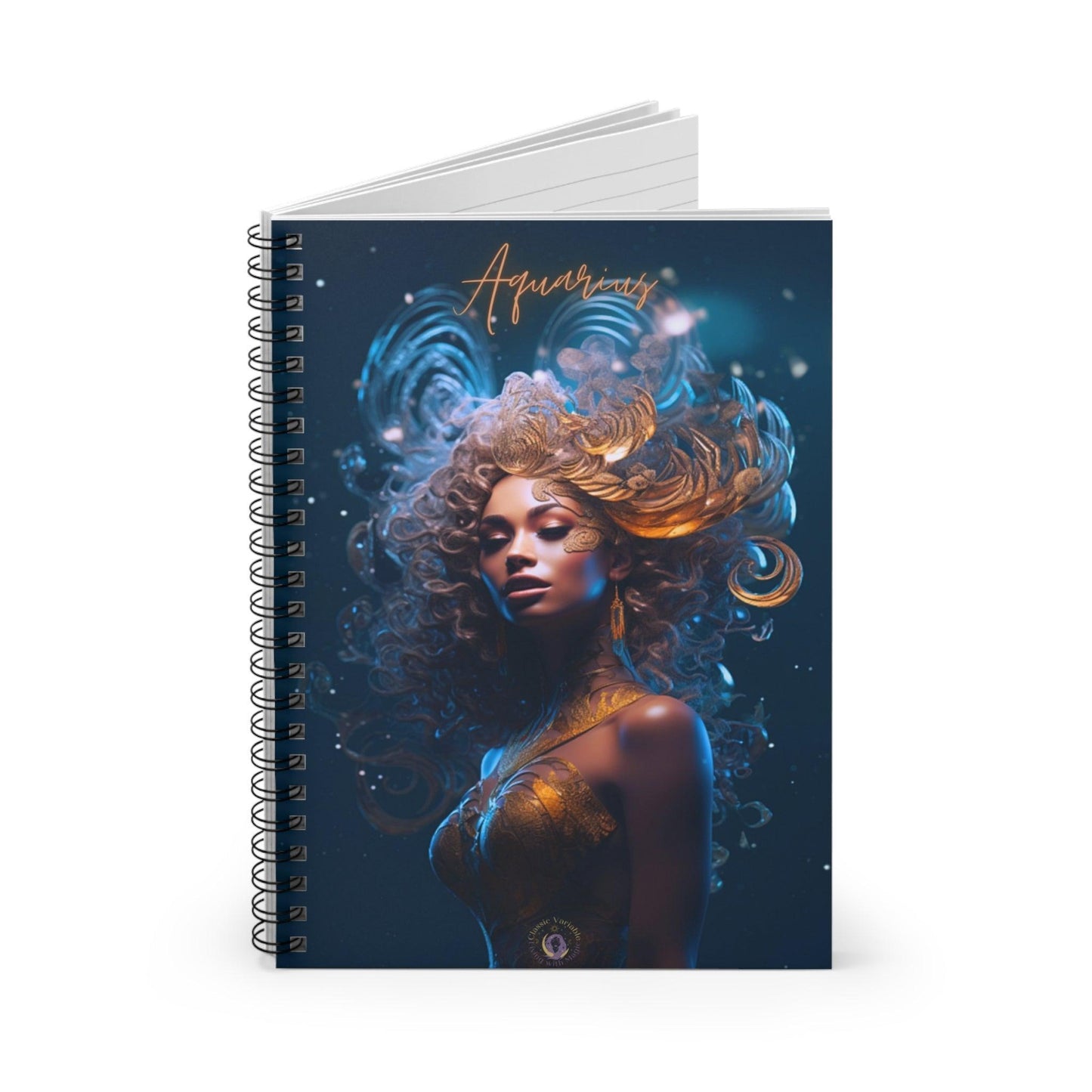 Aquarius Spiral Notebook - Ruled