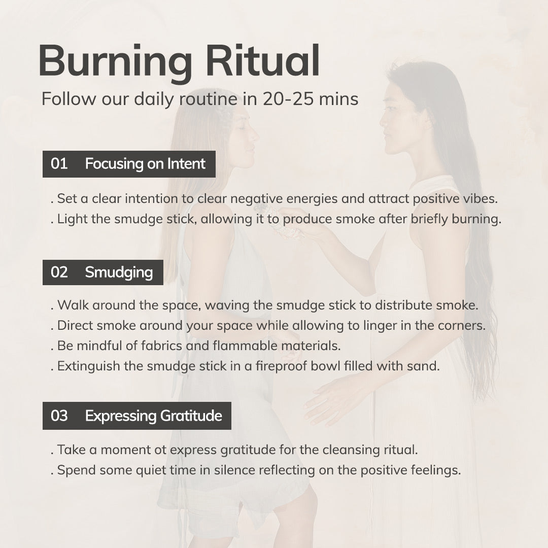 Organic White Sage Smudge Stick – Medium (Purify + Reset)