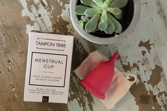Tampon Tribe Silicone-Free Menstrual Cup – Medical-Grade, Hypoallergenic (M, L, or Duo Set)