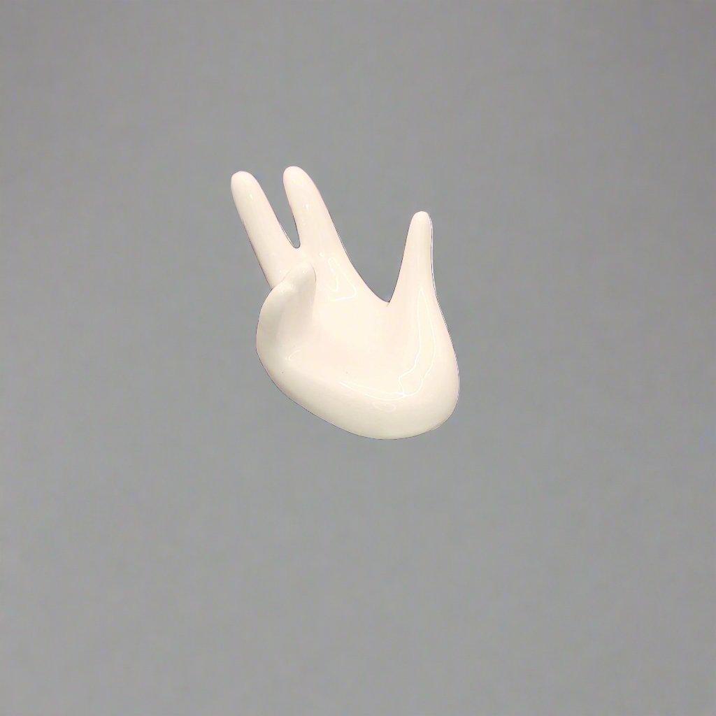 Ceramic Hand Crystal & Sphere Stand