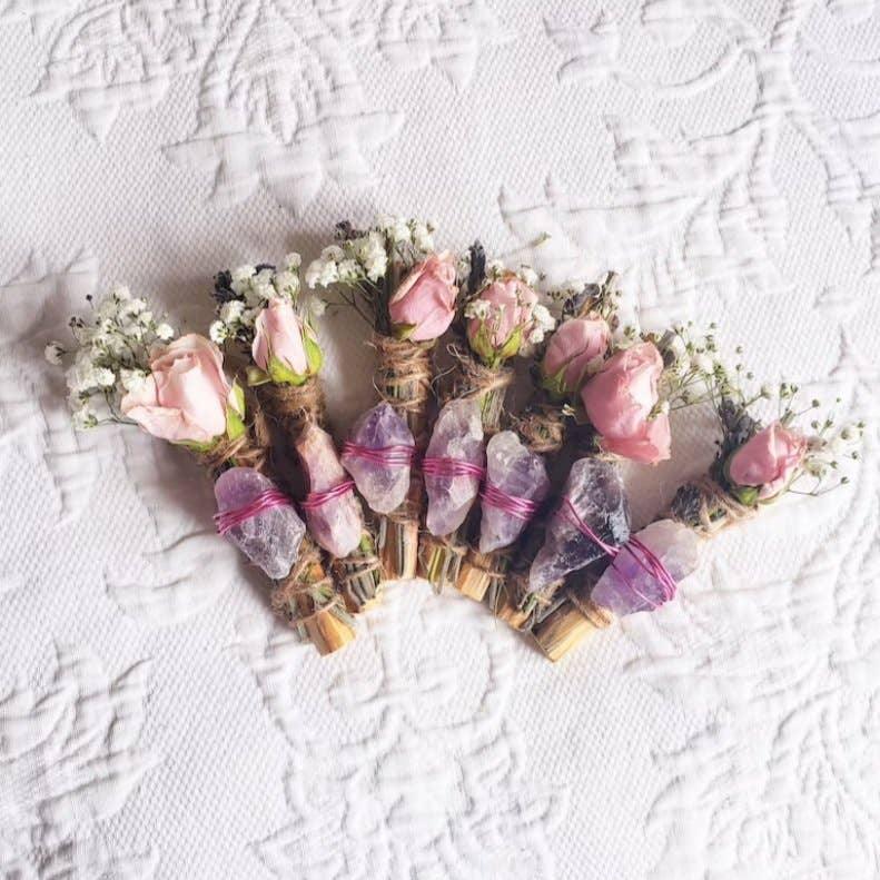 Amethyst - Heartfelt Peace & Sweet Dreams Smudge Stick