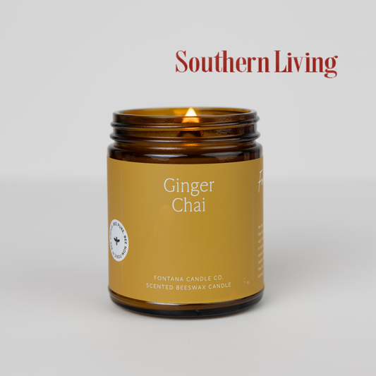 Ginger Chai Essential Oil Candle – Cozy, Non-Toxic Fall Scent