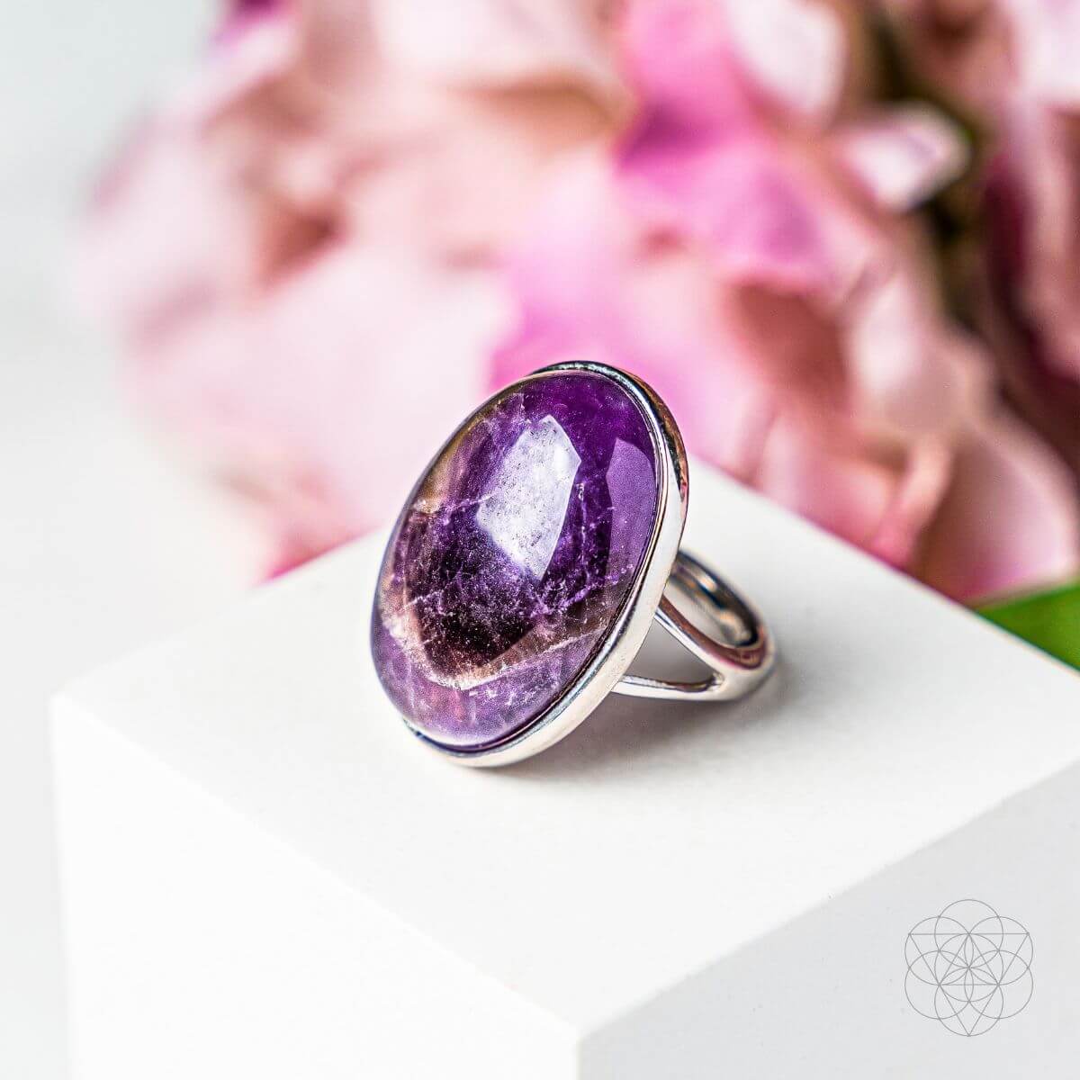 Amethyst Adjustable Ring