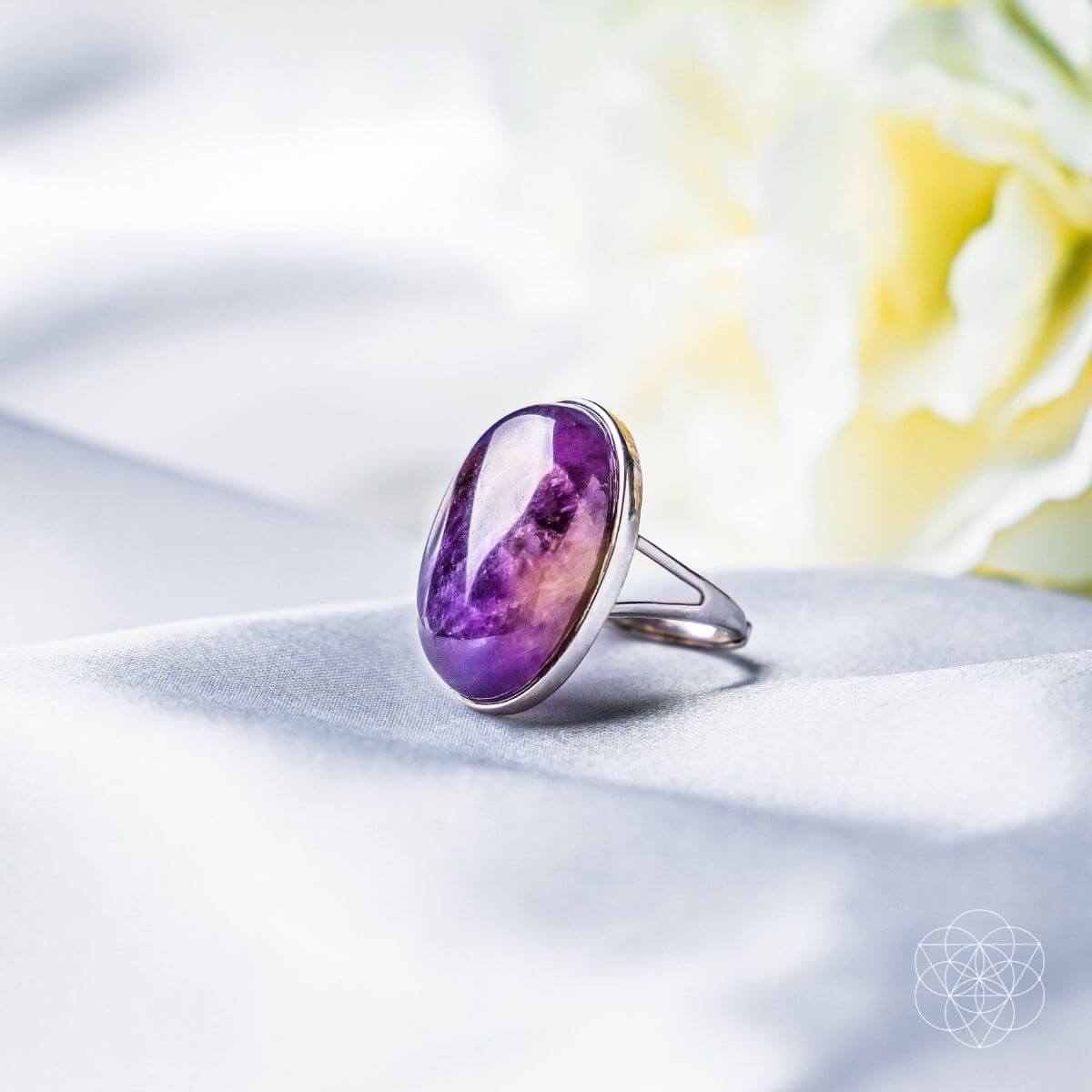 Amethyst Adjustable Ring