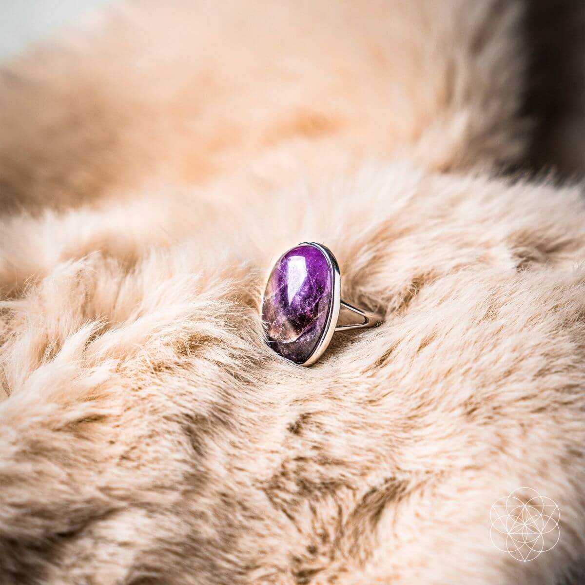 Amethyst Adjustable Ring