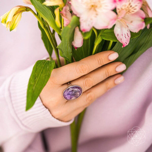 Amethyst Adjustable Ring