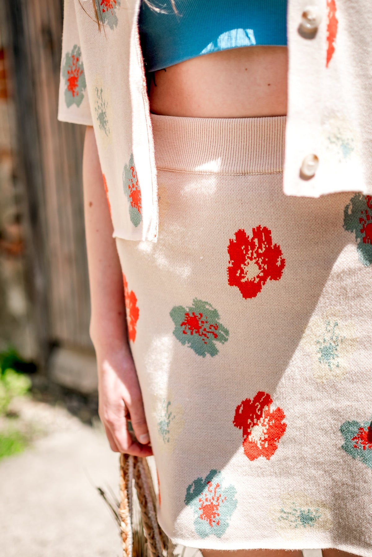 Doris Floral Cropped Cardigan